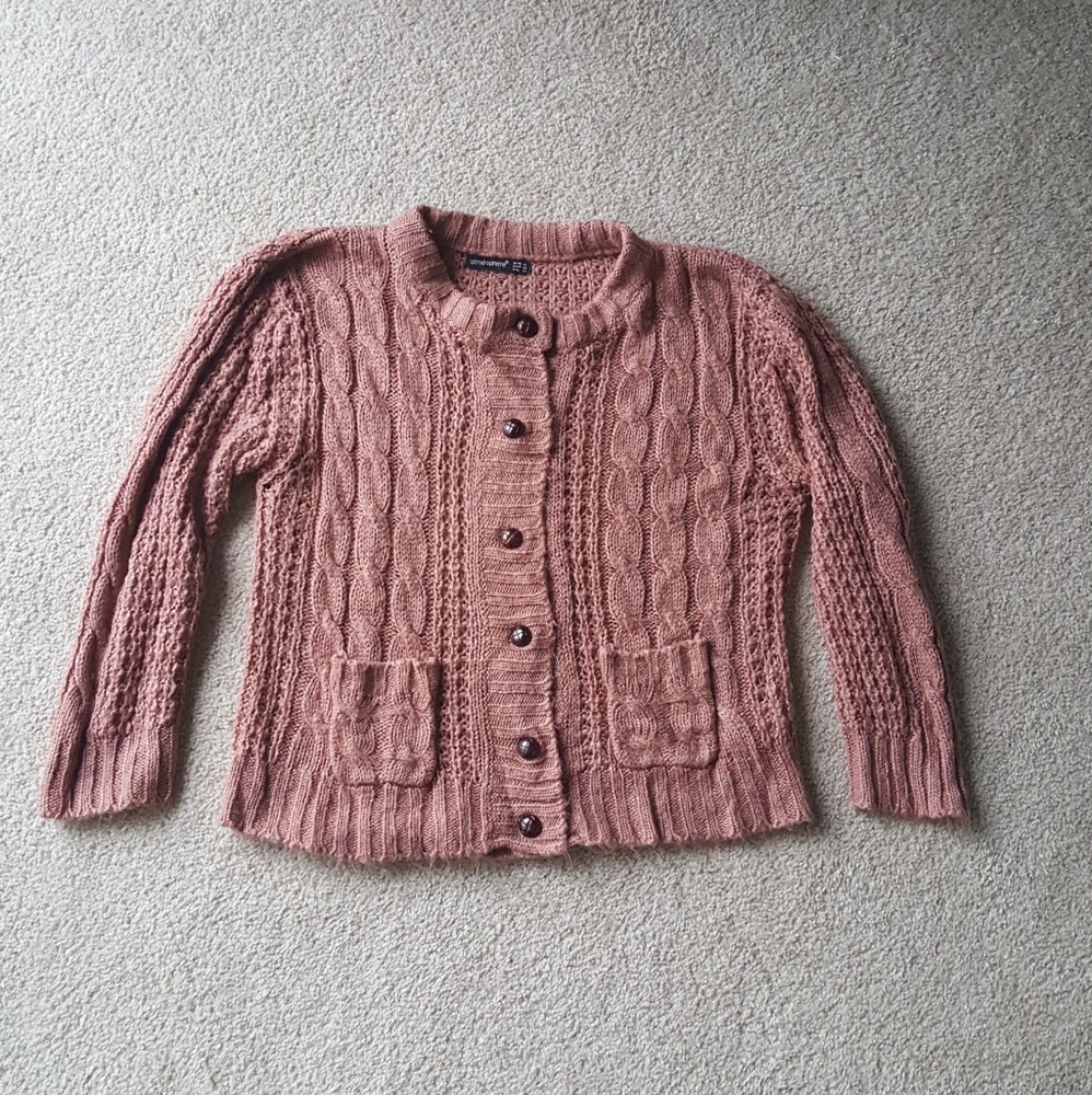 Blush- red/brown knit sweater